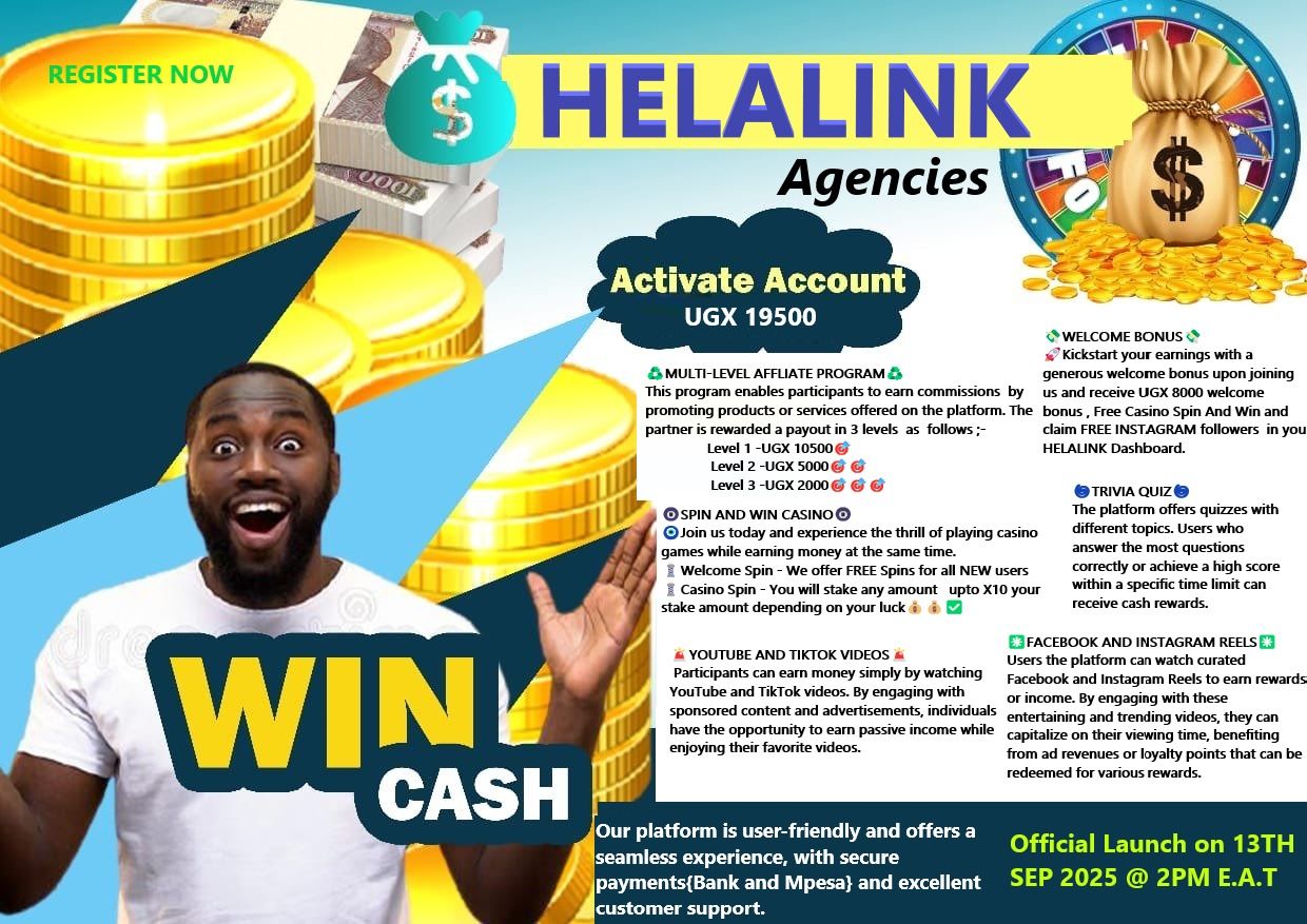 HelaLink Agencies Uganda – Online Earnings Made Easy