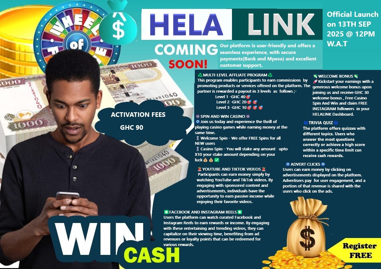 Hela link agency  –  | Online Earnings Platform