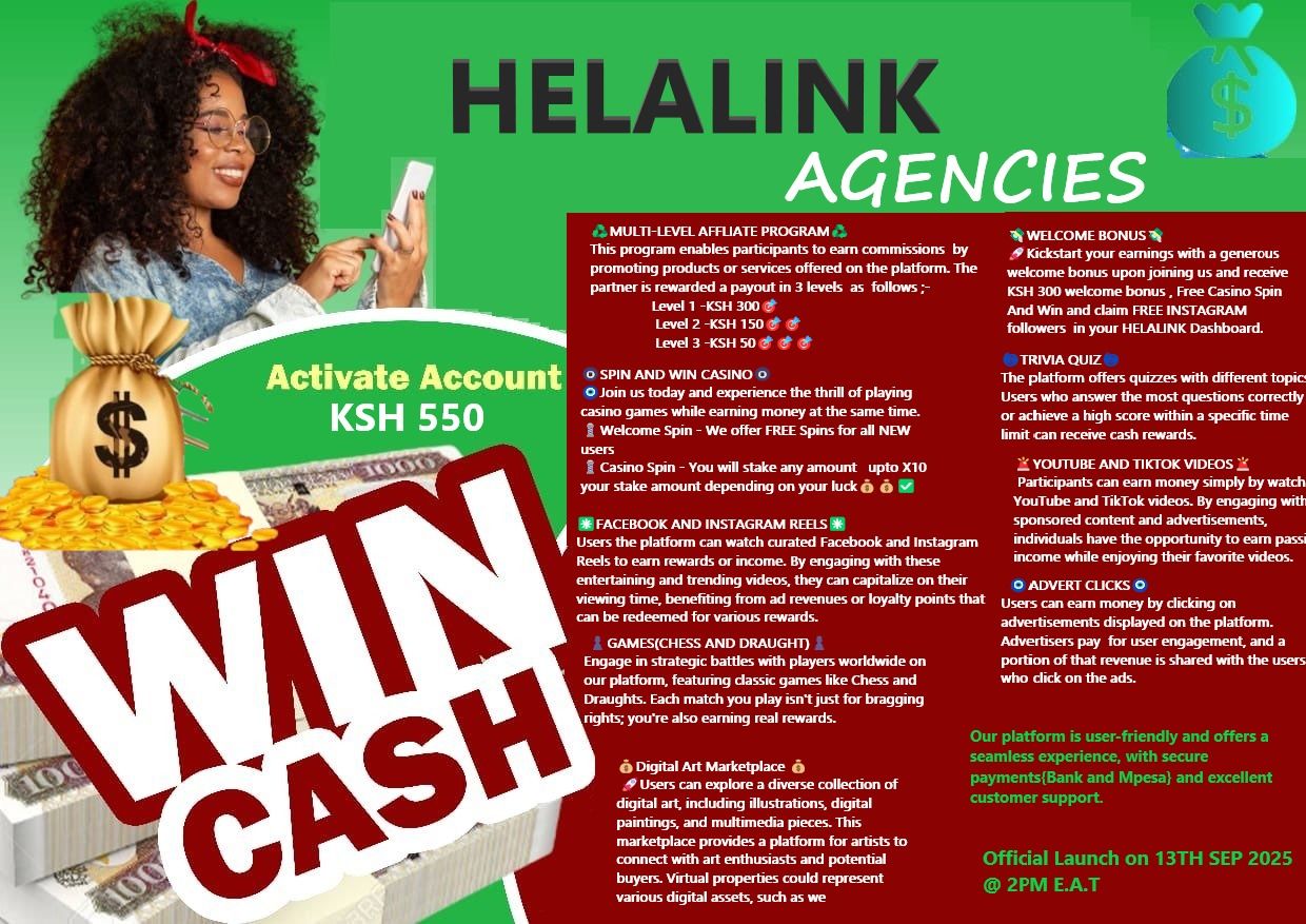 Ways of Earning in Helalink Kenya