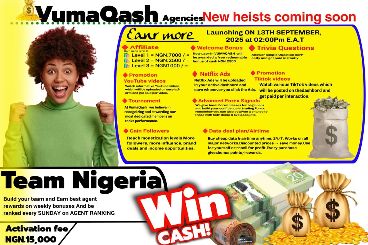 VumaQash Agencies Nigeria – Earn Online with VumaQash